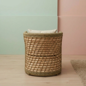 Handmade Rattan Woven <b>Dining</b> Chair Luxury <b>Armchair</b> Cushion Removable Cover Eco-Friendly Modern Nordic Leisure <b>Dining</b> Chairs for - Product Image 3