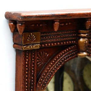 Handcrafted Antique Solid Wood <b>Wall</b> <b>Mirror</b> with Traditional Carved Design Rustic Home Decor <b>Mirror</b> Glass - Product Image 2