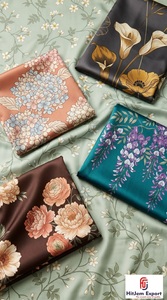 Premium Digital Printed Polyester Fabric Manufacturer Soft Fashion Textile for Apparel Garments and Designer Wear - Product Image 4