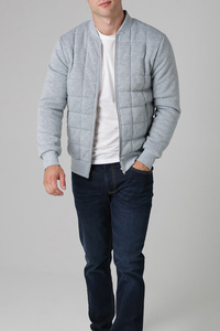 Chaqueta Acolchada Personalizada de Alta Calidad para Hombre, Negra, Ligera, de Lona, con Cierre, Estilo Casual de Invierno, Servicio OEM por AKO - Product Image 3