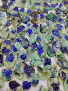 100% naturel bleu Azurite Druzy Cabochon en gros Top qualité Azurite Druzy pierres précieuses en vrac fait à la main faisant des bijoux - Product Image 2