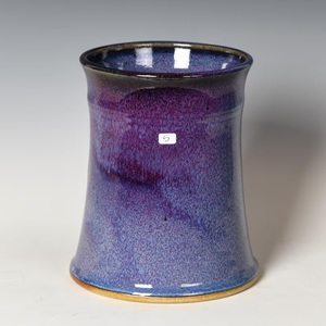 Porte-ustensiles de luxe en grès céramique, glaçure réactive violette, cuit au four, corps épais, durable, résistant à la chaleur, organisateur de comptoir de cuisine - Product Image 2