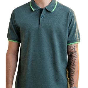 เสื้อโปโลชายคุณภาพสูง 100% ผ้าฝ้าย คอตั้ง แขนสั้น รับสกรีนโลโก้ บริการ OEM เสื้อโปโลชายแบบสั่งทำ - Product Image 3