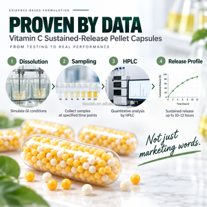 Cápsulas de Vitamina C en Perlas de Liberación Sostenida, Suplemento OEM ODM - Product Image 2