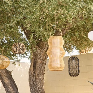 Juego de Faroles de Ratán Hechos a Mano, Portavelas de Bambú Natural, Decoración del Hogar, Estilo Rústico Asiático Bohemio, Decoración de Mesa y Jardín - Product Image 5