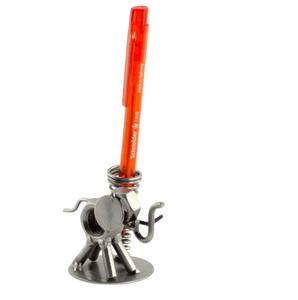 Portalápices de Metal de Diseño Contemporáneo con Acabado Plateado, Ligero, para Escritorio, Hogar, Estudio, Oficina, Decoración de Mesa - Product Image 1