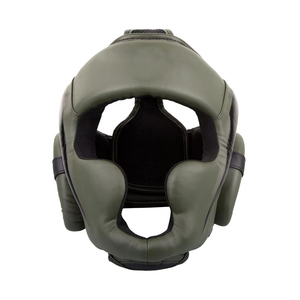 Casque de protection Muay Thai en cuir PU personnalisé pour la boxe, le grappling, les arts martiaux et l'entraînement au kickboxing - Product Image 1