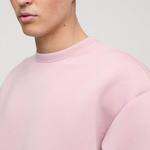 Nueva llegada: Sudadera de lujo extragrande para hombre, color malva básico, de alta calidad, personalizada, de mezcla de algodón, al por mayor. - Product Image 5