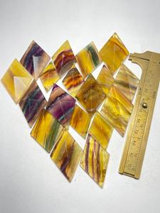 Cabujones de Fluorita Arcoíris Natural Pulidos para Joyería y Venta al por Mayor - Product Image 3