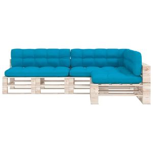 7PCs Azul al aire libre Pallet Sofá Cojines Colección de almohadas de calidad superior - Product Image 3