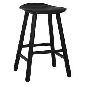 Factory Direct Premium Rubberwood Black Counter Chair Durable Commercial Grade Seating for Residential Projects - Product Image 1