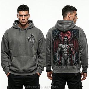 เสื้อฮู้ดซิปเต็มตัวแบบสั่งทำพิเศษสำหรับผู้ชาย เสื้อฮู้ดโอเวอร์ไซส์สไตล์สตรีทแวร์ ซิปปิดหน้า ผ้าฝ้ายฟลีซหนานุ่ม เสื้อสเวตเชิ้ตซิปเปล่าสำหรับผู้ชาย - Product Image 1