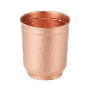 Ensemble de 2 verres à eau en cuivre pur martelé, faits à la main, pour cuisine et bar, cadeau à prix abordable - Product Image 5