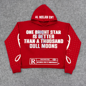 Sudadera con Capucha Gráfica Personalizada de Estilo Urbano, Tejida, Oversize |   Algodón Estampado para Hombre y Mujer - Product Image 1