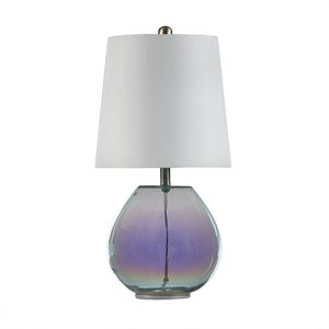 Lampe de table en verre iridescent Ranier, décoration élégante et stylée pour la maison - Product Image 3