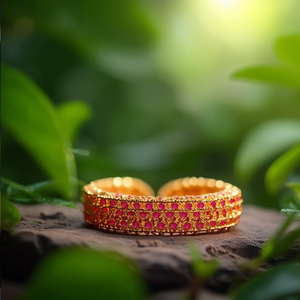 One Gram Kada Ruby Fashion Bangle - Product Image 3