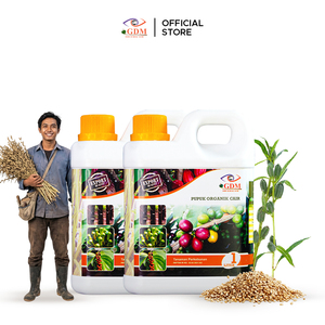Engrais liquide organique GDM 2L 100% naturel, complément nutritif biologique pour les plantes agricoles, utilisation pour les cultures et le sol - Product Image 1