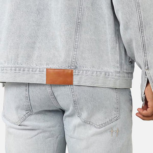 Rugged <b>Trucker</b> Style Denim <b>Jacket</b> For Men With Reinforced Seams For Durability And Longevity - Product Image 5