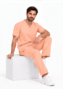 Ensemble de 3 pièces d'uniformes médicaux respirants pour infirmières, avec veste à manches longues, pour équipes hospitalières, pharmaceutiques et chirurgicales - Product Image 2