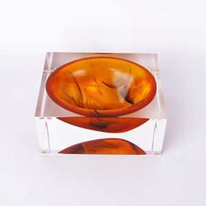 Frutero de Resina de Ámbar con Incrustaciones de Acrílico de Alta Transparencia, Multifuncional y Lujoso - Product Image 5