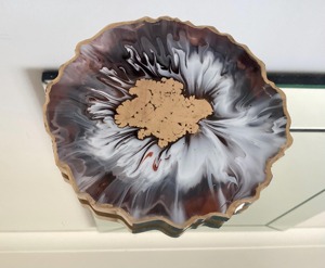 Resin Coaster Creative Customizable Resin Coaster Flower Design table and Dinner Glass Coaster Modern Cheap price - Product Image 6