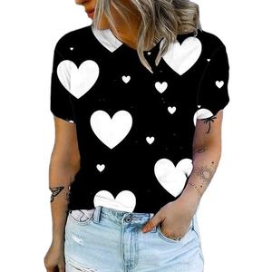 T-shirt pour femmes fabriqué en usine professionnelle, vêtements décontractés d'été, uni, vierge, impression personnalisée, chemises de créateur haut de gamme pour femmes - Product Image 2