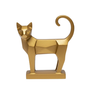 Gold Color Finished Aluminum Sculpture For Outdoor Display Decorative <b>Object</b> Hotels Decoration Luxury Design Figurines Sculpture - Product Image 1