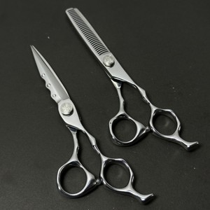 Ciseaux de barbier professionnels en acier inoxydable à haute teneur en carbone, pour droitiers, tranchants, avec impression de logo personnalisée, haute qualité - Product Image 5
