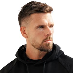 Sudadera con Capucha Negra para Hombre, Informal, de Forro Polar, Manga Larga, Deportiva, para Gimnasio, Ropa de Calle, Sudadera de Moda de Invierno - Product Image 3