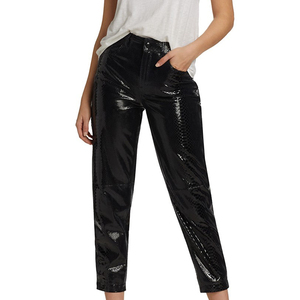 Custom Design Breathable <b>Women</b> Leather Pants Casual <b>Workwear</b> <b>Trousers</b> Ideal For Outdoor Hiking Waterproof Leather Pants <b>Women</b> - Product Image 4