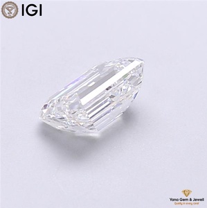 เพชรคุณภาพสูงทรงเอเมอรัลด์ ผลิตด้วยวิธี CVD พร้อมใบรับรอง IGI น้ำหนัก 1.00 กะรัต สี E ความสะอาดระดับ VVS1 เหมาะสำหรับแหวนแต่งงาน - Product Image 3