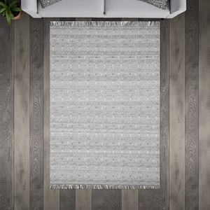 Handmade Wool Durrie <b>Rug</b> | Eco-Friendly Modern Abstract Pattern Flatweave Carpet for <b>Living</b> <b>Room</b> & Bedroom - Product Image 2