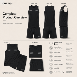 Conjunto Deportivo para Hombre, Camiseta sin Mangas, Pantalones Cortos con Cordón, Ropa Deportiva para Gimnasio, Tejido de Secado Rápido, Logotipo Personalizado - Product Image 2