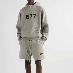Unisex Hoodie and <b>Shorts</b> Casual Matching Set Comfortable Everyday Clothing Outfit for Relaxed Activities <b>Lounge</b> Travel - Product Image 1