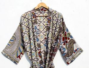 Kimono de algodón para damas de honor, kimono largo de algodón, novedad - Product Image 6