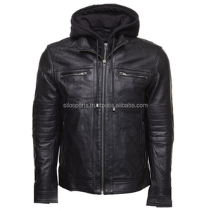 2025 OEM Original noir veste en cuir de vachette pour hommes bas quantité minimale de commande hiver mode grande taille veste imperméable chauffée Double face - Product Image 1