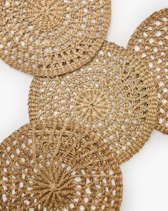 Set de table en jonc de mer écologique, tressé à la main, naturel, pour la salle à manger, la maison, le restaurant, les mariages, vente en gros, Vietnam - Product Image 3