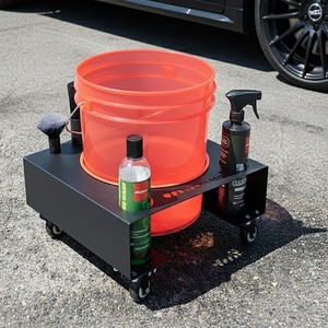 Carrito con Ruedas para Cubeta de Lavado de Autos, de Acero |   Ruedas Giratorias Portátiles Multifuncionales y Extraíbles de 360 Grados GAPSTL015 - Product Image 5