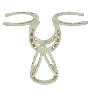 Soporte Decorativo para Botellas, Estilo Herradura Antigua de Latón, Exhibidor de Vino, Fácil de Transportar, Decoración para Barra de Casa, Mesa o Encimera - Product Image 5