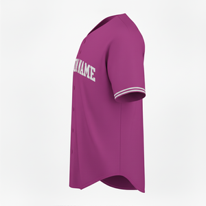Maillot de baseball personnalisé à manches courtes avec boutons sur le devant, chemise athlétique unisexe, impression sérigraphique, vêtements de sport d'équipe, maillots de baseball - Product Image 3