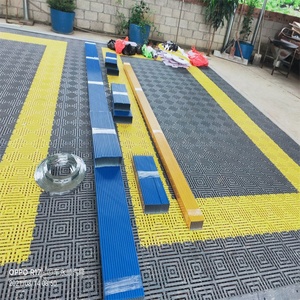 New Model Garage Floor Tiles Interlocking <b>Plastic</b> Garage Floor Car Wash Grille - Product Image 3