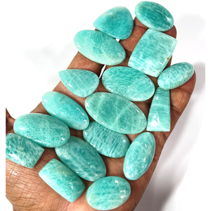Amazonita Natural, Gema Suelta, Cabujón, Formas y Tamaños Variados, Grado AAA, Cambio de Color, para Joyería - Product Image 1