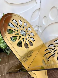 Support de Coran rectangulaire en métal durable, plaqué or, gravé au laser, motif marocain religieux, A.K Handicrafts pour le Ramadan, vente en gros - Product Image 4