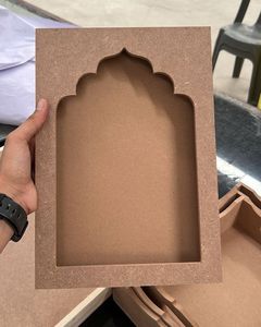 CRAFTS GALORE Eco-Friendly Modern Wood Customized Shape Horizontal Photo <b>Frame</b> for Home Decor Wholesale - Product Image 4