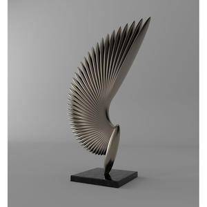 Escultura Moderna Premium de Aluminio en Forma de Lazo – Elegante Adorno Decorativo para el Hogar, la Oficina y el Vestíbulo del Hotel - Product Image 5