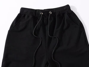 <b>Black</b> Plus Size Men's Casual Skinny Fit <b>Corduroy</b> Jogger <b>Pants</b> with Drawstring Closure 80% Cotton Winter Wear - Product Image 2