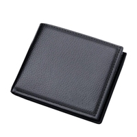 Portefeuille court vintage pour homme en cuir véritable de haute qualité, plusieurs compartiments pour un usage quotidien, logo personnalisé
