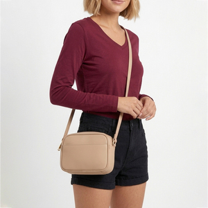 Blusa de Mujer con Cuello en V, Color Sólido, Informal, Transpirable, Corte Regular, para Todas las Temporadas, Manga Larga - Product Image 4