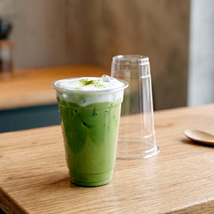 Gobelet en plastique transparent avec couvercle, gobelet jetable en PP 16oz pour boissons glacées, thé matcha, café à emporter - Product Image 1