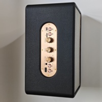 Lecteur audio sans fil M18 Vintage Rock avec subwoofer à basses profondes, son acoustique clair, pour décoration de salon, café, cadeau, vente en gros, boîtier